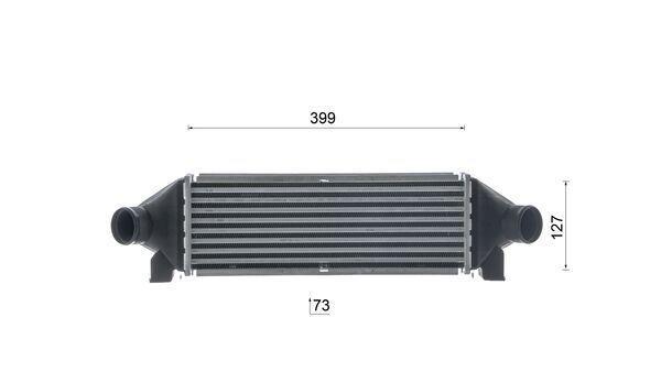 Intercooler permutador ar-ar MAHLE Aftermarket ref. CI 689 000S