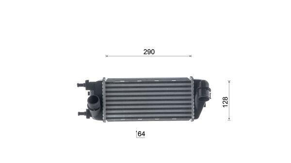 Intercooler, échangeur (Refroidisseur d'air) MAHLE Aftermarket ref. CI 691 000S