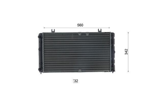 Radiateur moteur (Radiateur de refroidissement) MAHLE Aftermarket CR 2692 000S
