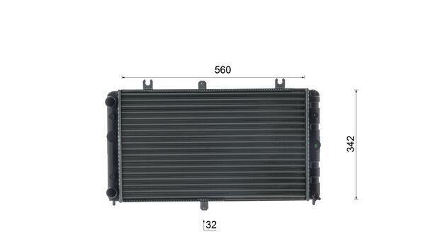 Radiateur moteur (Radiateur de refroidissement) MAHLE Aftermarket CR 2693 000S
