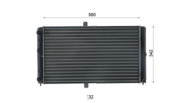 Radiateur moteur (Radiateur de refroidissement) MAHLE Aftermarket CR 2694 000S