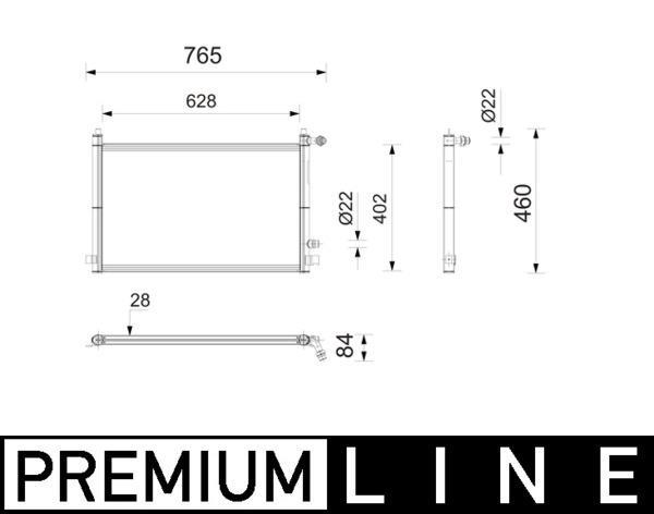 Radiateur moteur (Radiateur de refroidissement) MAHLE Aftermarket CIR 45 000P