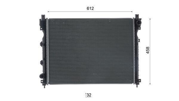 Radiateur moteur (Radiateur de refroidissement) MAHLE Aftermarket CR 2690 000S
