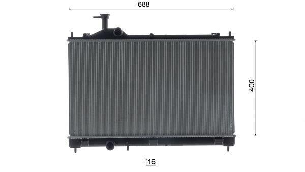 Radiateur moteur (Radiateur de refroidissement) MAHLE Aftermarket CR 2689 000S