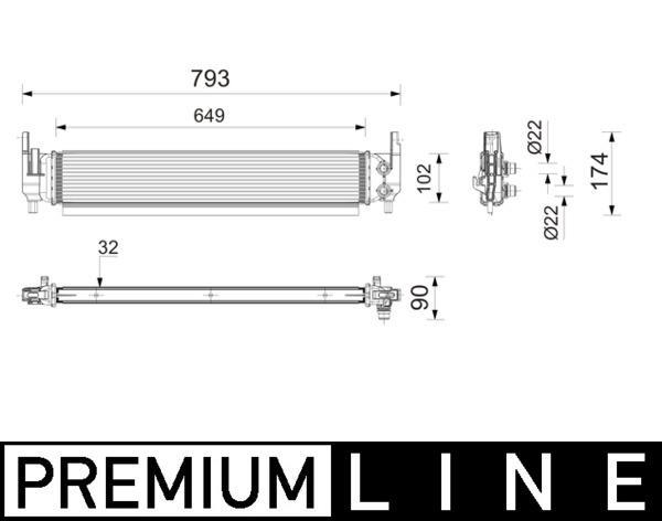 Radiateur basse température, intercooler MAHLE Aftermarket ref. CIR 31 000P