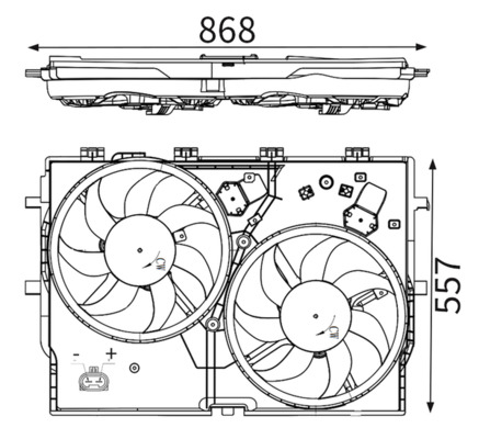 Ventilador do motor MAHLE Aftermarket ref. CFF 192 000S