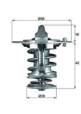 Thermostat d'eau (Calorstat) MAHLE Aftermarket ref. TX 83 77