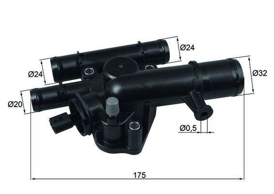 Thermostat d'eau (Calorstat) MAHLE Aftermarket ref. TI 243 89