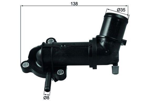 Thermostat d'eau (Calorstat) MAHLE Aftermarket ref. TI 245 88