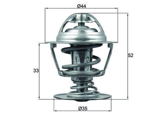 Thermostat d'eau (Calorstat) MAHLE Aftermarket ref. TX 173 88D