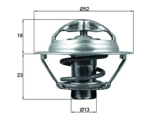 Thermostat d'eau (Calorstat) MAHLE Aftermarket ref. TX 175 95D