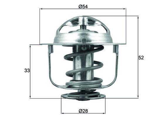 Thermostat d'eau (Calorstat) MAHLE Aftermarket ref. TX 198 88D