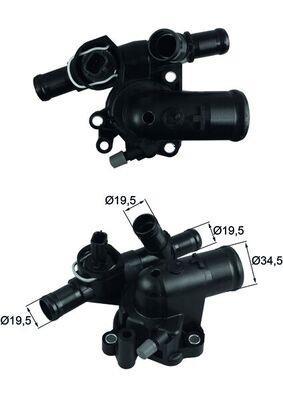 Thermostat d'eau (Calorstat) MAHLE Aftermarket ref. TI 248 89