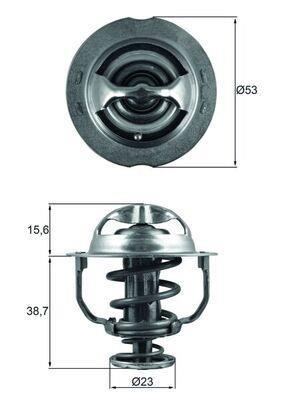 Thermostat d'eau (Calorstat) MAHLE Aftermarket ref. TX 200 90D
