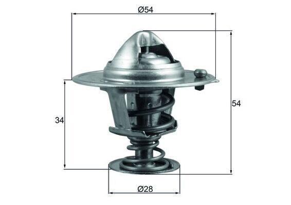 Thermostat d'eau (Calorstat) MAHLE Aftermarket ref. TX 206 88D