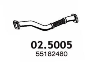 Tuyau d'échappement (Tuyau d'échappement) ASSO MARMITTE srl ref. 02.5005