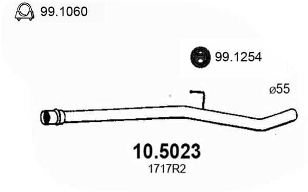 Tubo de escape ASSO MARMITTE srl ref. 10.5023
