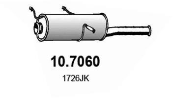 Silencieux arrière (Pot d'échappement) ASSO MARMITTE srl ref. 10.7060