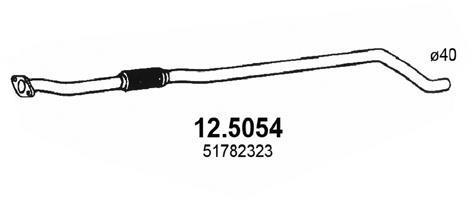 Tuyau d'échappement (Tuyau d'échappement) ASSO MARMITTE srl ref. 12.5054