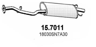 Silencieux arrière (Pot d'échappement) ASSO MARMITTE srl ref. 15.7011