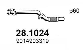 Tubo de escape ASSO MARMITTE srl ref. 28.1024