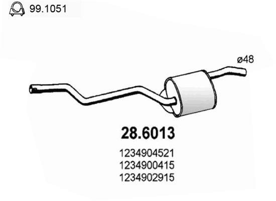 Silenciador del medio ASSO MARMITTE srl ref. 28.6013