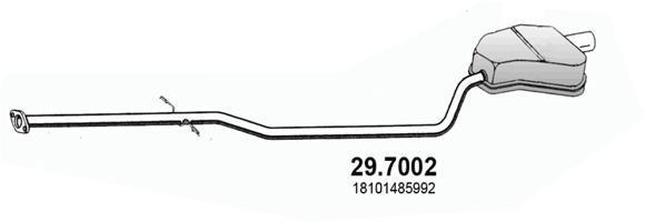 Silenciador trasero ASSO MARMITTE srl ref. 29.7002