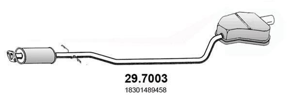 Silencieux arrière (Pot d'échappement) ASSO MARMITTE srl ref. 29.7003