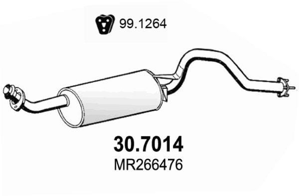 Silencieux arrière (Pot d'échappement) ASSO MARMITTE srl ref. 30.7014