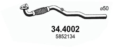 Tubo de escape ASSO MARMITTE srl ref. 34.4002