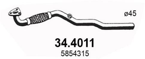 Tubo de escape ASSO MARMITTE srl ref. 34.4011