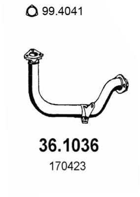 Tubo de escape ASSO MARMITTE srl ref. 36.1036
