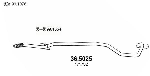 Tubo de escape ASSO MARMITTE srl ref. 36.5025