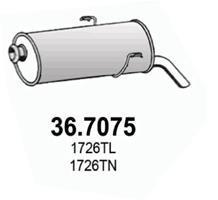 Silencieux arrière (Pot d'échappement) ASSO MARMITTE srl ref. 36.7075