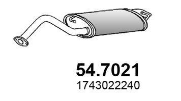 Silencieux arrière (Pot d'échappement) ASSO MARMITTE srl ref. 54.7021