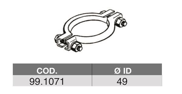 Raccord de tuyau, système d'échappement (Manchon d'échappement) ASSO MARMITTE srl ref. 99.1071