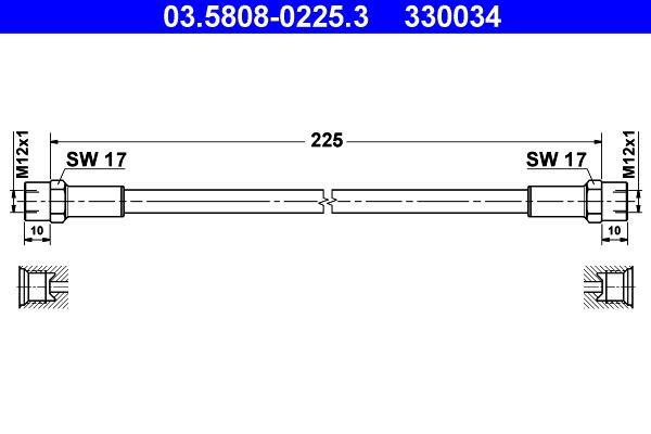 Tuyau d'embrayage ATE ref. 03.5808-0225.3