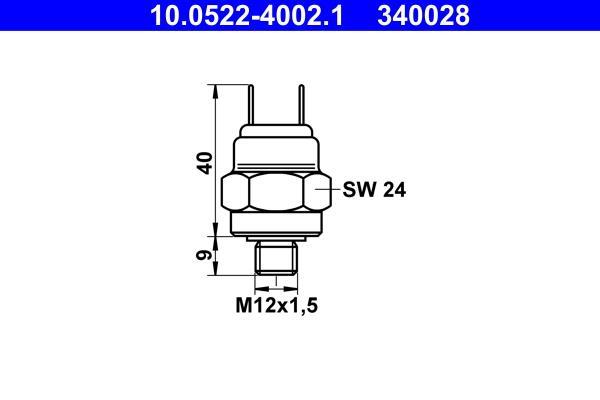 Capteur ATE ref. 10.0522-4002.1