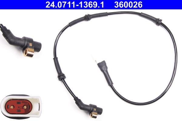Capteur ABS (Capteur de vitesse de roue) ATE ref. 24.0711-1369.1