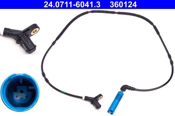 Capteur ABS (Capteur de vitesse de roue) ATE ref. 24.0711-6041.3