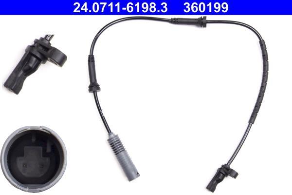 Sensor ABS ATE 24.0711-6198.3