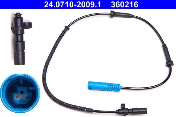 Capteur ABS (Capteur de vitesse de roue) ATE ref. 24.0710-2009.1