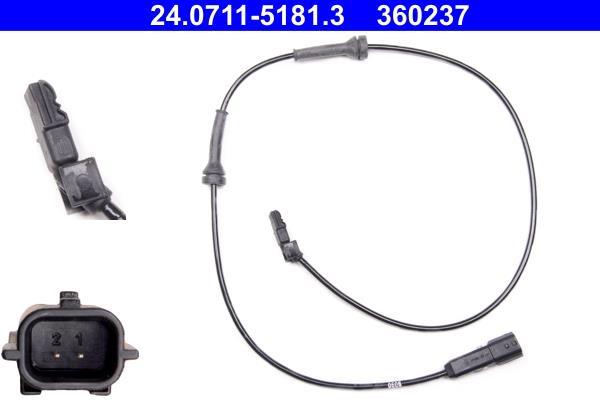Sensor ABS ATE ref. 24.0711-5181.3
