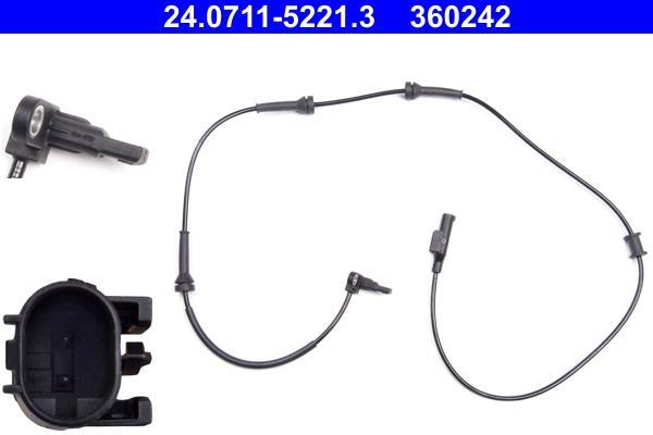 Capteur ABS (Capteur de vitesse de roue) ATE ref. 24.0711-5221.3