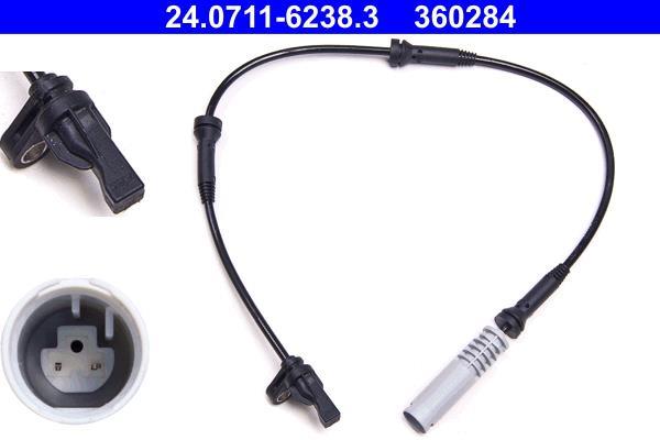 Capteur ABS (Capteur de vitesse de roue) ATE ref. 24.0711-6238.3