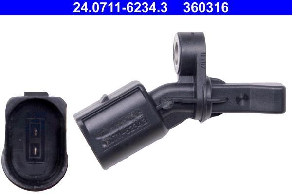 Capteur ABS (Capteur de vitesse de roue) ATE ref. 24.0711-6234.3