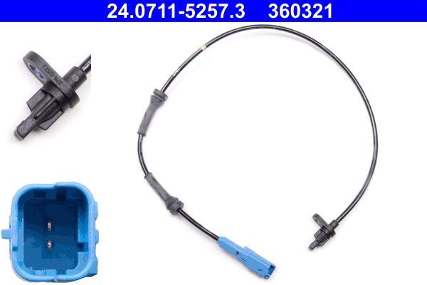 Sensor ABS ATE ref. 24.0711-5257.3