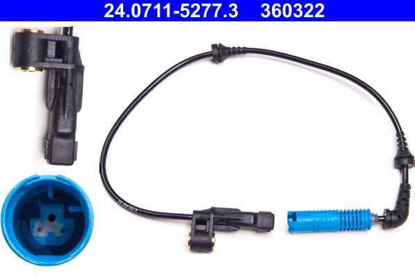Capteur ABS (Capteur de vitesse de roue) ATE ref. 24.0711-5277.3
