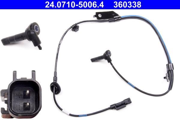 Capteur ABS (Capteur de vitesse de roue) ATE ref. 24.0710-5006.4