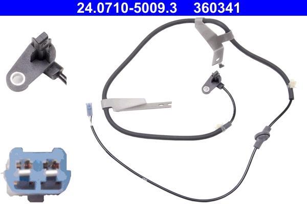 Capteur ABS (Capteur de vitesse de roue) ATE ref. 24.0710-5009.3